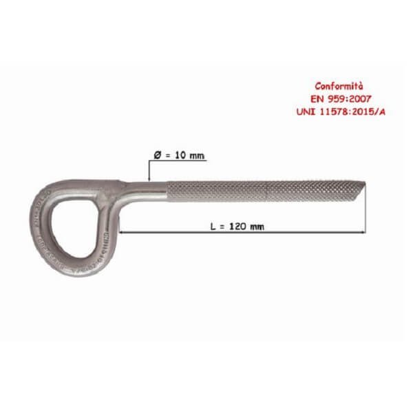 עוגן כימי 10ממ באורך 120ממ one-piece  SUPERSTAR