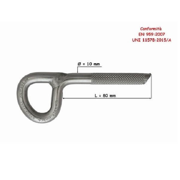 עוגן כימי 10ממ באורך 80ממ one-piece  SUPERSTAR