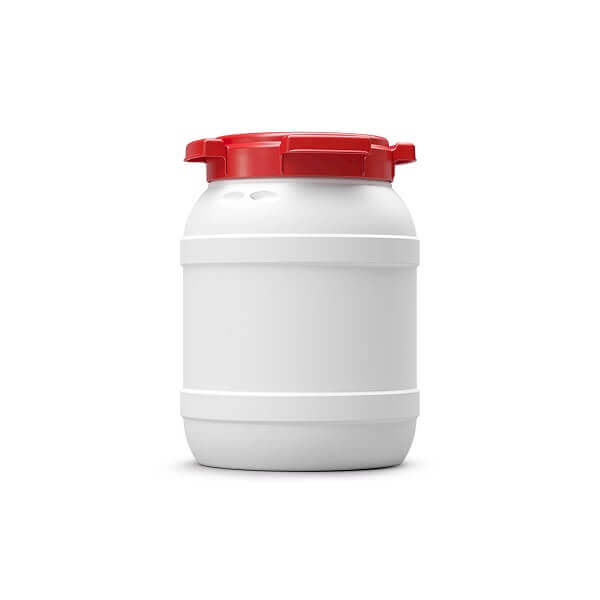 מיכל פלסטיק אטום למים פתח רחב 6 ליטר לבן  CurTec