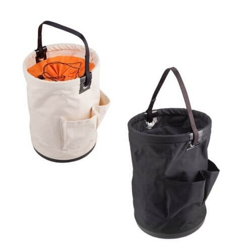 דלי ציוד למטפס 30 * 40 ס"מ שחור מקנבס (דלי ציוד)