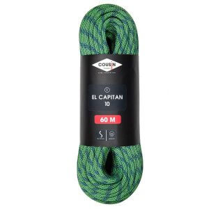 חבל דינאמי לטיפוס 10ממ 60מ EL CAPITAN ירוק