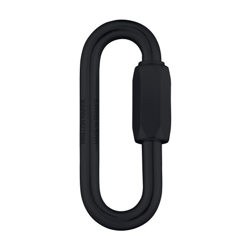 מיילון אובלי 7ממ פלדת אל-חלד GO שחור Black Maillon 7mm