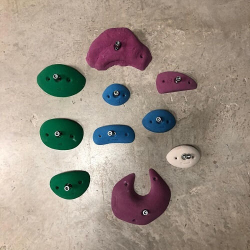 סט 10 אחיזות לקיר טיפוס