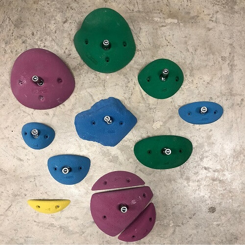 סט 12 אחיזות לקיר טיפוס