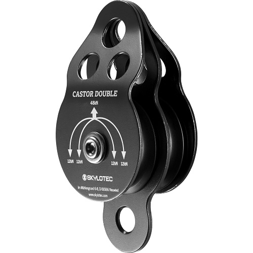 גלגלת כפולה 48KN עד קוטר 13ממ CASTOR DOUBLE