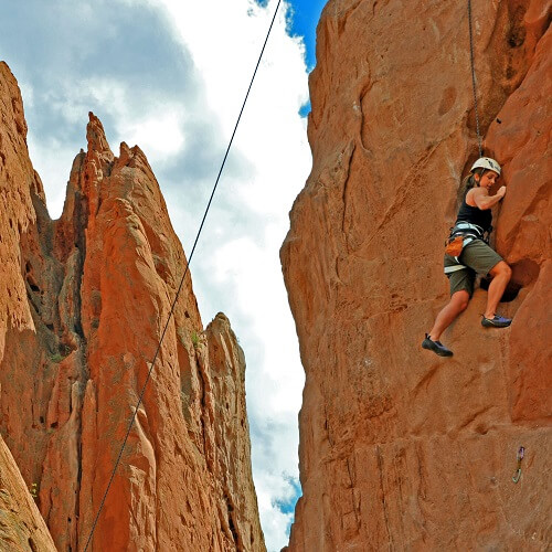 טיפוס טופ רופ- Top rope אבן גיר EVEN GEAR