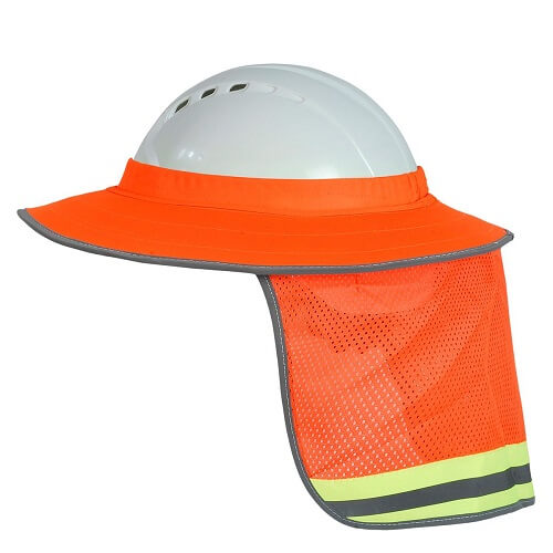 כובע רחב שוליים לקסדת בטיחות